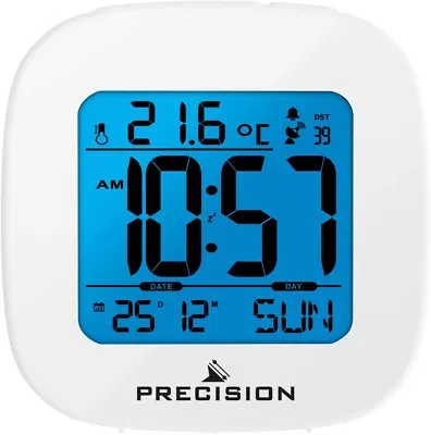 Precision Alarm Clock White One Size • £13.24