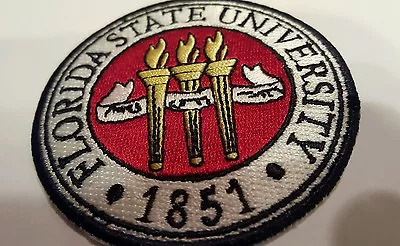 Florida State University 1851 Embroidered Iron On Patch (LOGO) 3  X 3  FSU • $5.99