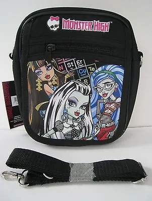 Monster High Ghoulishly Black Messenger Bag Purse Goth Punk Psychobilly Bag-New! • $24.99