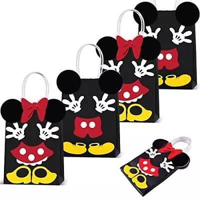 Min Mouse Party Supplies Bags -Micky Minie Paper Treat Candy Gift Bags For Ki... • $33.34