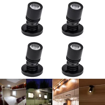 4X 12V Mini LED Reading Wall Light Spotlight Caravan Truck Boat Cabin Camper RV • £14.09