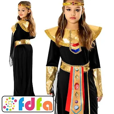 Rubies Official Black Pharaoh Egyptian Kids Childs Fancy Dress Costume • £16.49