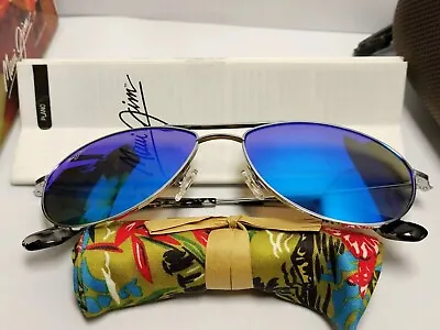 Maui Jim Baby Beach Silver/Blue Hawaii Unisex Polarized Aviator Sunglasses • $159.99