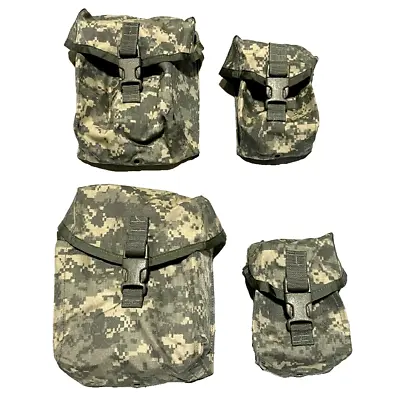 4pc US Military ACU MOLLE Saw Gunner Pouch Set (2) 200 Rd (2) 100 Rd Pouches NEW • $34.90