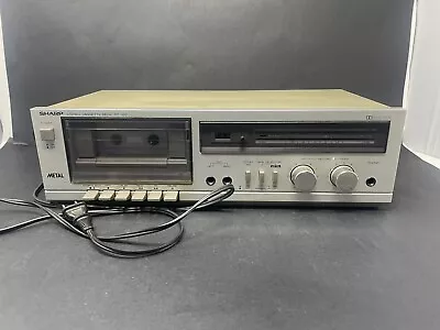 Vtg Sharp Model RT-100 Stereo Cassette Deck Tape Player Recorder Works • $49.99