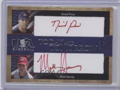 2007 USA Baseball National Teams Red Ink /25 David Price Matt Harvey #TT-1 Auto • $57.12