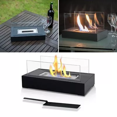 Portable Tabletop Bio Ethanol Fireplace Fire Bowls Pot Glass Burner Heater Party • $68.99