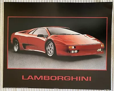 Vintage Lamborghini Diablo Poster 16  X 20  90's • $25