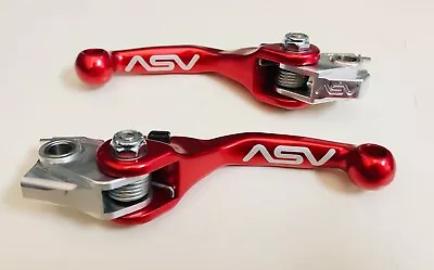 ASV F4 Front Brake Replacement Clutch Levers Shorty Red CRF 450R 2023+ • $175