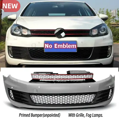 Primed Fits VW GOLF MK6 2010-2014 GTI Style Front Bumper Conversion Replacement • $679.99