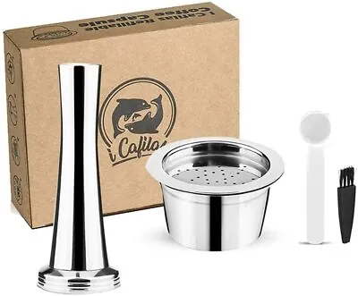 I Cafilcas Refillable Coffee Capsule Tamper For K Fee Brewer Verismo Tchibo ALDI • $22.89