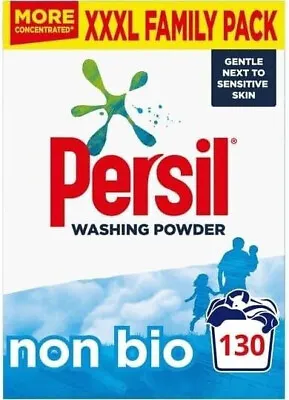 Persil Non-bio Washing Powder For Gentle Next To Sensitive Skin-130 Washes 6.5kg • £24.89
