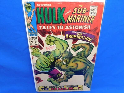 $29.99 • Buy Tales To Astonish #91 (1967) 1st Cover App. & 2nd App. Abomination