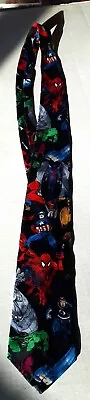 Vtg. The Tie Rack Marvel Comics SUPER HEROES 100% Silk Necktie (Made In Italy) • $36.79