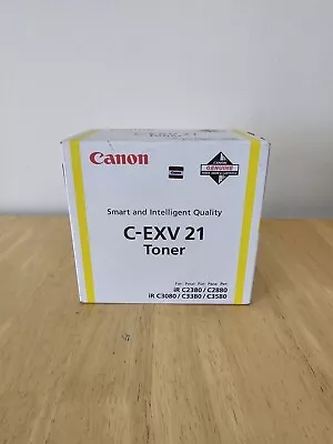 NEW Canon C-exv21 Genuine Original Yellow Toner Cartridge • £30