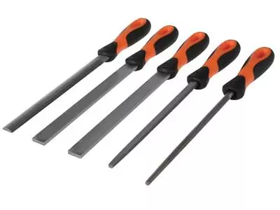 Bahco 1-478-08-1-2 200mm (8in) Engineering Mixed Cut File Set 5 Piece • £42.71