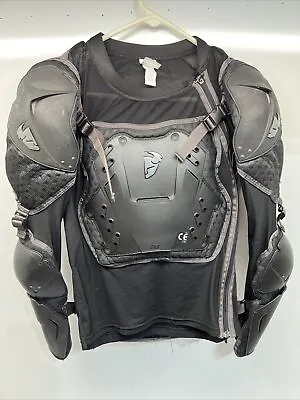 Thor Impact Rig SE Motorcycle Motocross Mens Armor Black S/M • $80.96