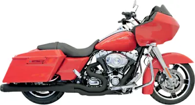 Bassani Black B4 Megaphone 2-1 Exhaust For 99-16 Harley Touring FLHX FLHR FLTR • $1099.95