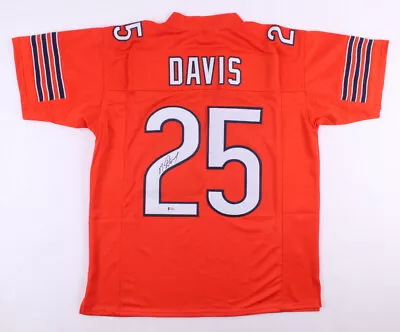 Mike Davis Signed Bears Orange Jersey (Beckett COA) Chicago's 2019 Feature Back  • $79.96