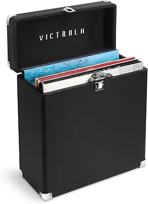 Victrola Vintage Vinyl Record Storage And Carrying Case Fits All Standard Recor • $52.20