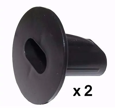 £6.49 • Buy 2 X Plastic Hole Tidy Wall Grommet Sky Twin Double Coax Aerial Cable Entry BLACK