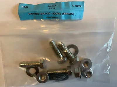 1967 -68  Mustang Export Brace Mounting Bolts Set   AMK • $9.99