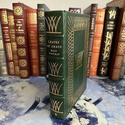 Leaves Of Grass Walt Whitman Easton Press Collector’s Edition Leather Bound Book • $29.95