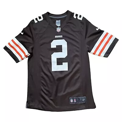 Nike Cleveland Browns Johnny Manziel #2 NFL Football On Field Jersey Small Brown • $49.99