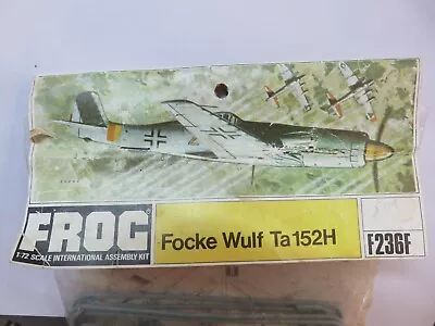 Frog F236F Focke Wulf Ta152H 1/72 Scale Model Bag Kit UNOPENED • $11.92