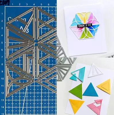 Metal Cutting Dies Triangle Scrapbooking Embossing Paper Card Crafts Stencil DIE • $4.32