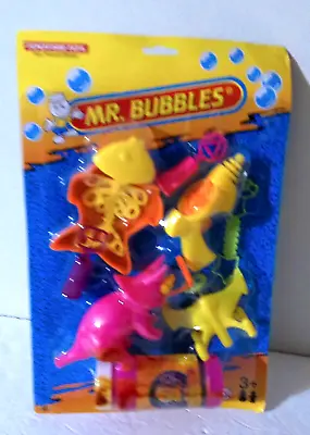 NOS 1998 Vintage Tootsie Toy Mr Bubbles Blowing 8 Pc Fun Toy Set • $12.99