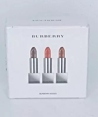 $34.99 • Buy NEW Burberry Kisses Lipstick Trio - #93-Russet #97-Oxblood, #109-Military Red