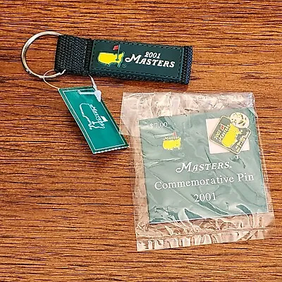 Vintage 2001 Masters Commemorative Pin & Key Chain • $99.91