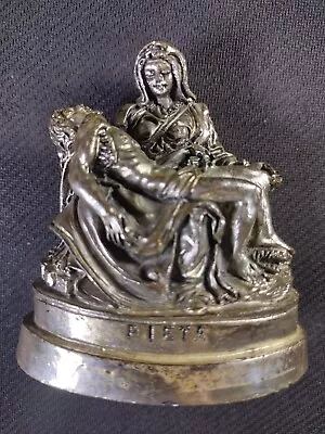 Pieta By Michelangelo Statue Figurine Made In Italy Argento • $14.99