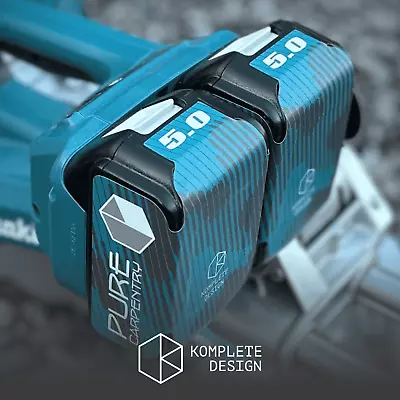 Makita 18v Battery Skin. Your Logo. FOUR Tough Laminated Design. Visual Ah. • £10