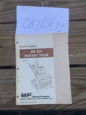 Massey Ferguson MF 254 Rotary Garden Tiller Parts Catalog Book  Manual OEM • $18.89