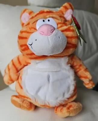 Keel Toys Podgeys Ginger Tom Cat Tiger Plush Soft Toy 26cm Cuddly BNWT Free Post • £9.90