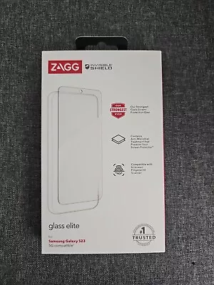 NEW-Zagg Glass Elite Screen Protector For Samsung Galaxy S23 5G Invisible Shield • $15