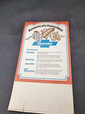 Chevrolet Dealership America's Favorites Tabletop Advertising Vintage  • $16