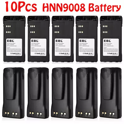 10Pc Replacement HNN9008 Battery For Motorola HT750 HT1250 GP338 MTX850 2500mAh • $161.99