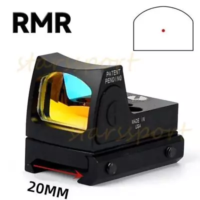 Mini Red Dot Tactical RMR Reflex Sight Scope For Pistol Glock 17 19 W/20mm Mount • $23.99