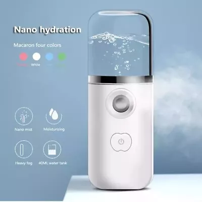 USB Mini Nano Facial Mister Face Moisturizing Steamer Skin Mist Spray Machine • $11.43