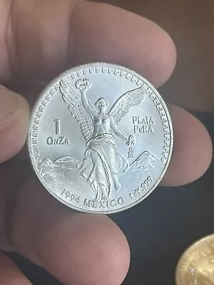 1994 Mexico Libertad Una Onza Plata Pura Uncirculated .999 Fine 1 Oz Silver • $64.95