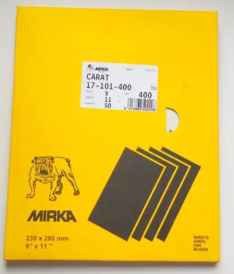 Mirka 17-101-400 Sanding Sheets 50 Pieces 9  X 11  New • $22.99