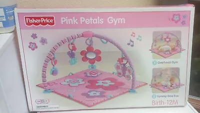 Fisher Price Pink Educational Mat With Butterflies Pink Baby Petals Pink Gym Mat • £49.99