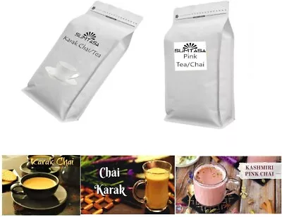 🔥 1KG - Sumtasa Karak Chai Karak Tea Chai Powder Pink Kashmiri Tea Masala Chai • £104.95