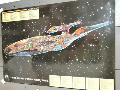 Star Trek Enterprise E Cut Away Poster Imported From Germany- 25 X37 - Rolled • $37.99