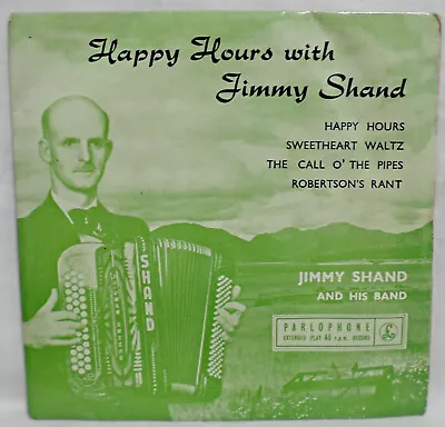 £1.25 • Buy JIMMY SHAND - Happy Hours With Jimmy Shand .. 1958 Uk Parlophone 45rpm Ep