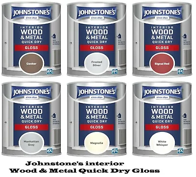 £13.95 • Buy Johnstone's Interior Wood & Metal Quick Dry Gloss Paint 750 ML Fast  Delivery