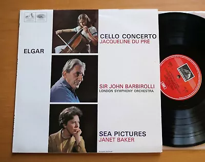 ASD 655 Jacqueline Du Pre Elgar Cello Concerto Barbirolli NEAR MINT B/w EMI • £40